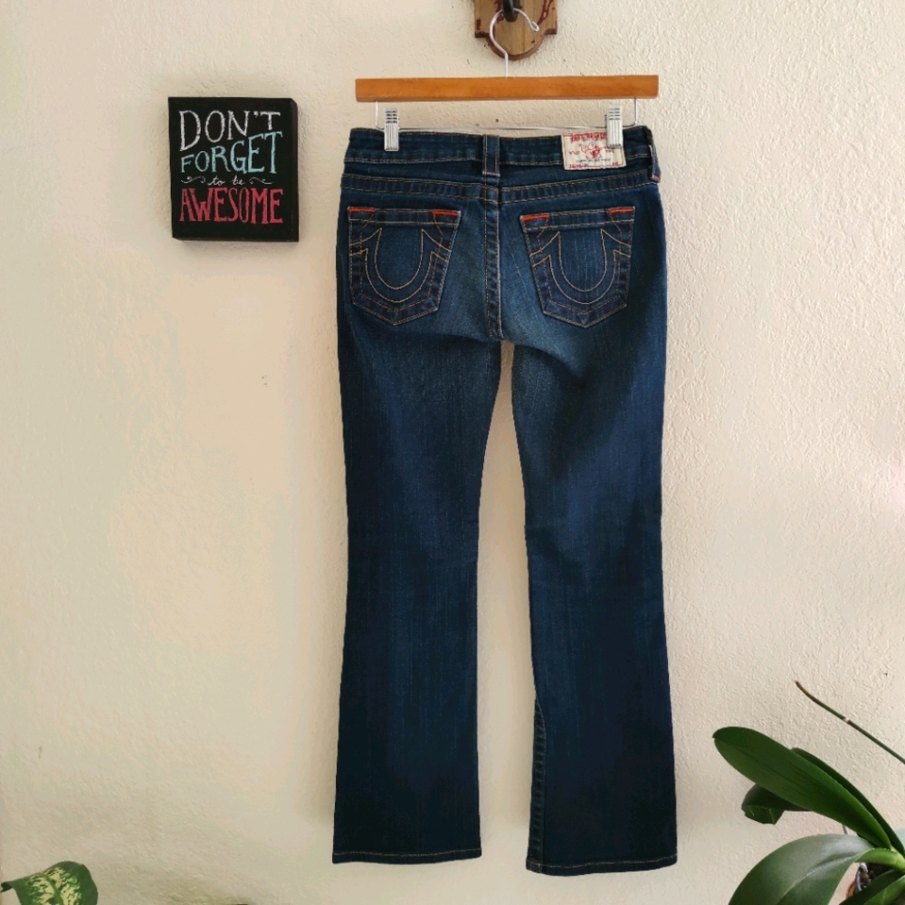 True Religion 💜 Tori Boot‎ Cut Jeans Hippie Boho